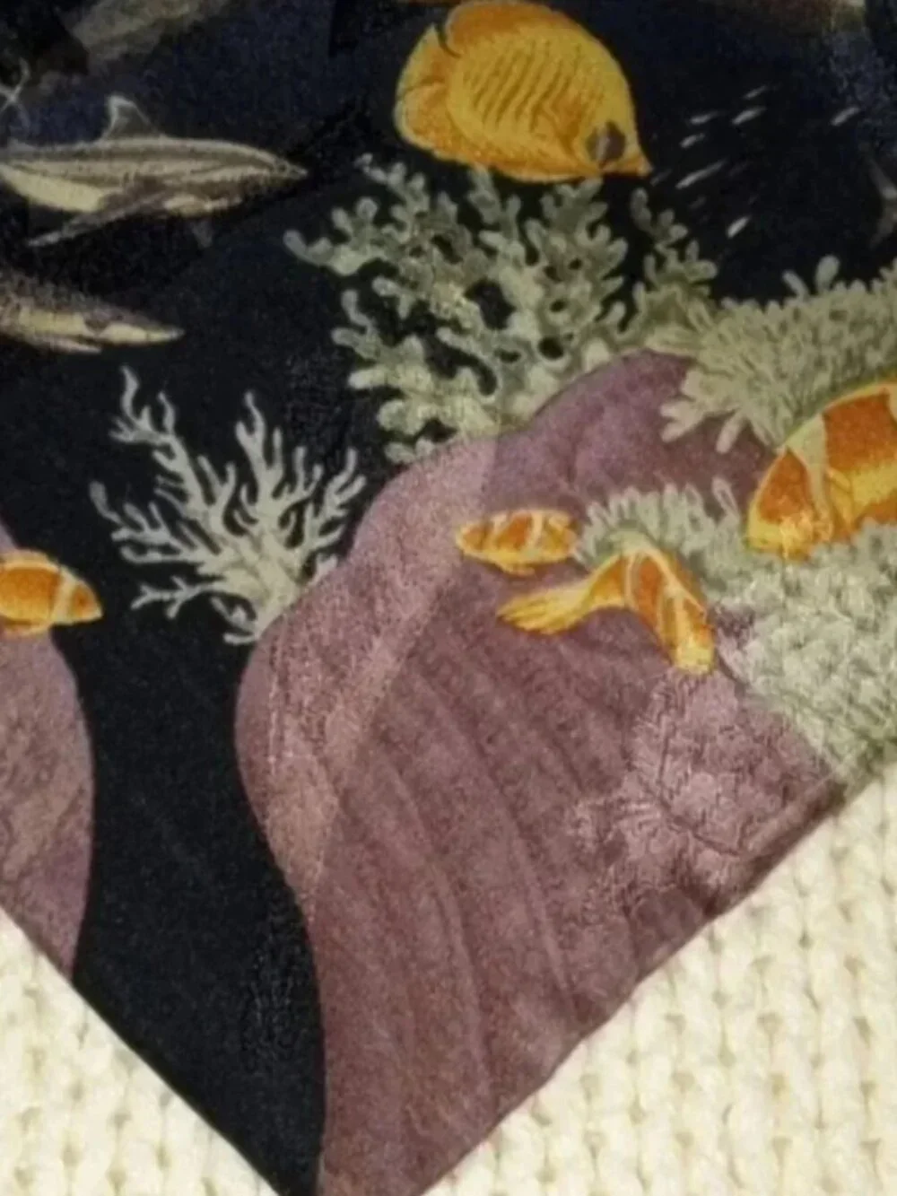Vintage Silk Tie - Endangered Species of the Sea
